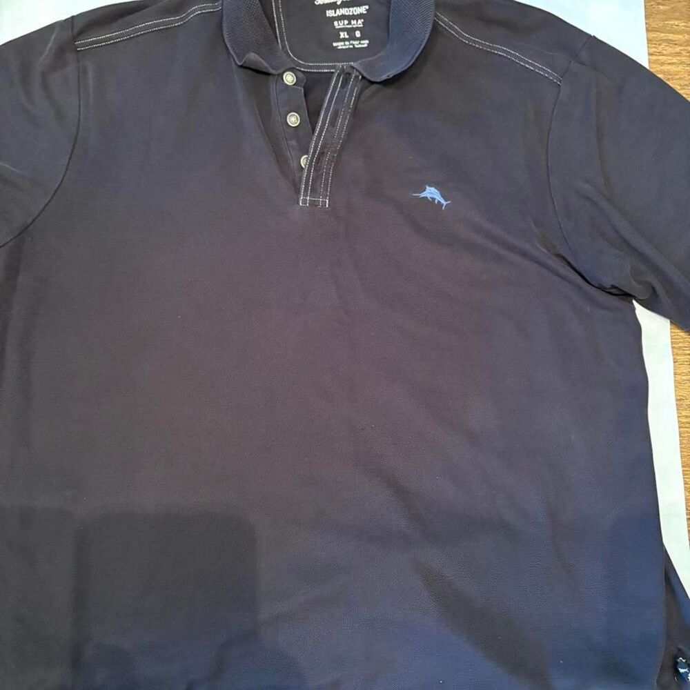 Tommy-bahama Men's Navy and Blue Polo-shirts